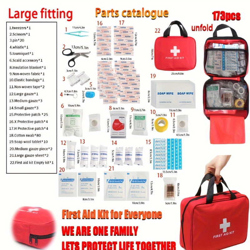 Bivy Bag Emergency - 173 Adet İlk Yardım Çantası Tam