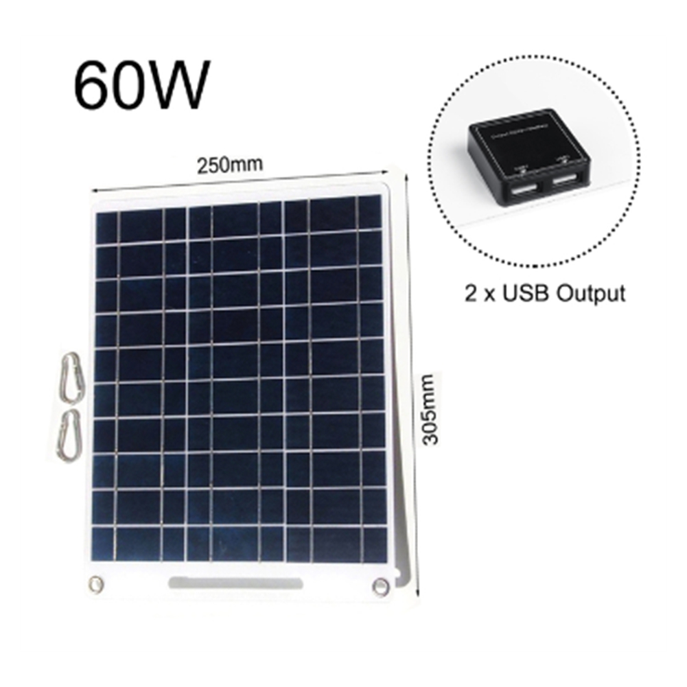Yeni 60W GÜNEŞ PANELI Taşınabi - Solar Emergency Charger incelemesi ve fiyatı