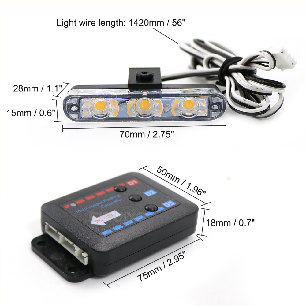 4x 3 LED Izgara Araba LED Flaş - Sos Light Strobe incelemesi ve fiyatı